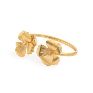 Gold-Plated Buttercup Bracelet with Delicate 24k Gold Buttercup Flowers