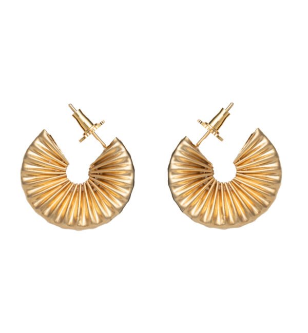 Handmade gold-plated statement earrings – Giana Earrings by Rashmi Bajaj